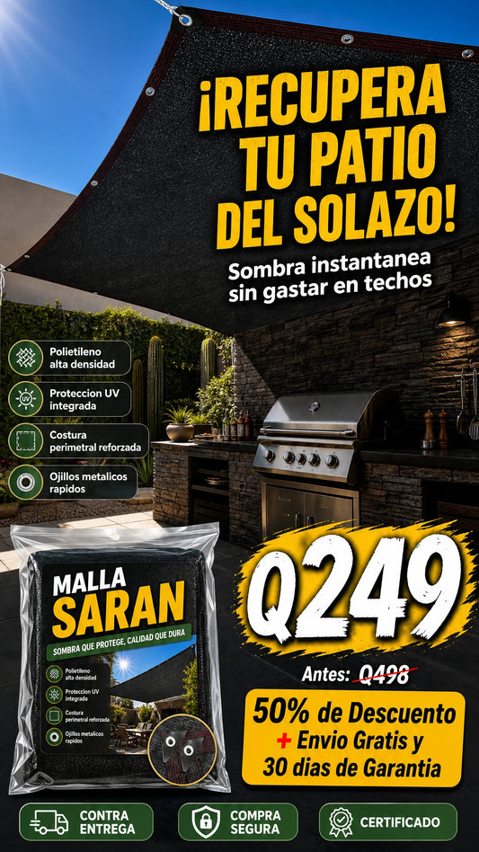 Malla de Saran para Sombra 3 x 3.90m (IM6360)