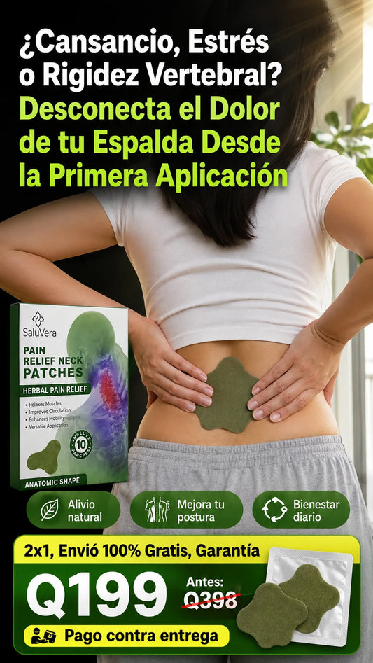 Parches Herbales para el Alivio del Dolor de Espalda y Columna