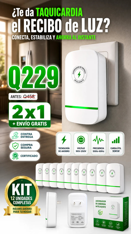 Pack de 12 Dispositivos de Ahorro de Energía Inteligente