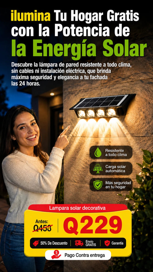 Lampara solar decorativa