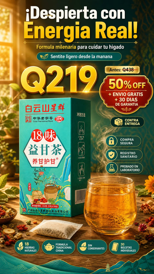 Té de 18 Sabores para el Cuidado del Hígado Baiyunshan Xingqun