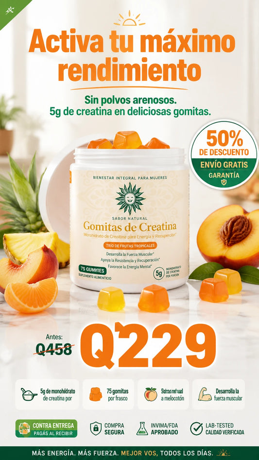 Whole Body Women's Wellness Tropical Trio Creatine Gummies