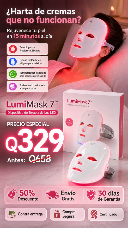 LumiMask 7™ Dispositivo de Terapia de Luz LED