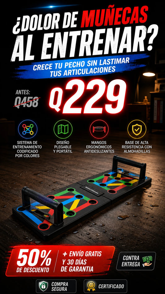 Tabla de Flexiones 9 en 1 con Sistema de Código de Colores