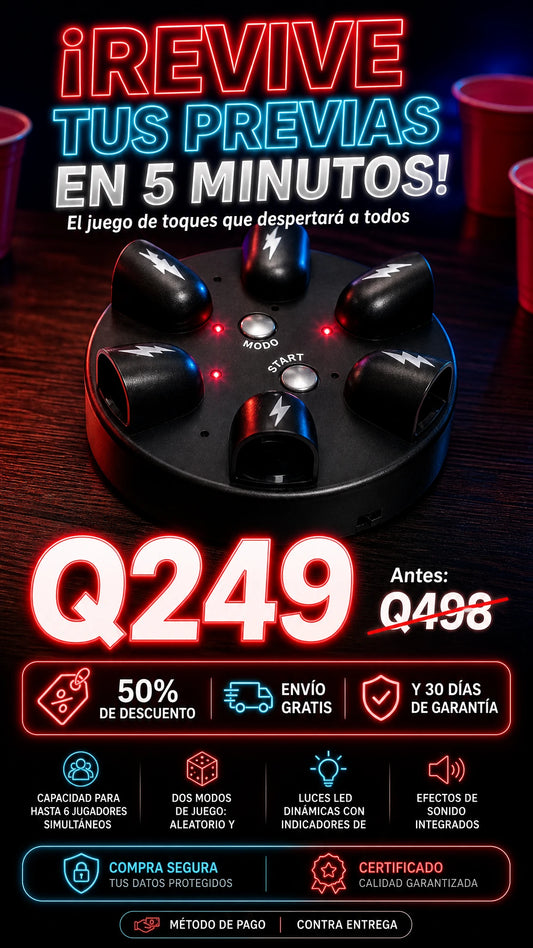 Juego de Toques Eléctricos Shocking Roulette para 2-6 Jugadores