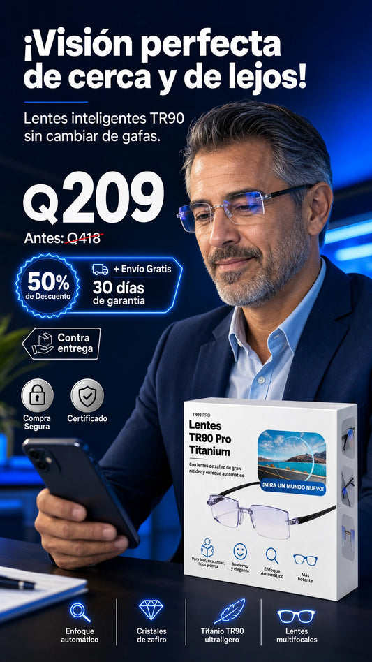 Lentes TR90 Pro Titanium con Enfoque Automático