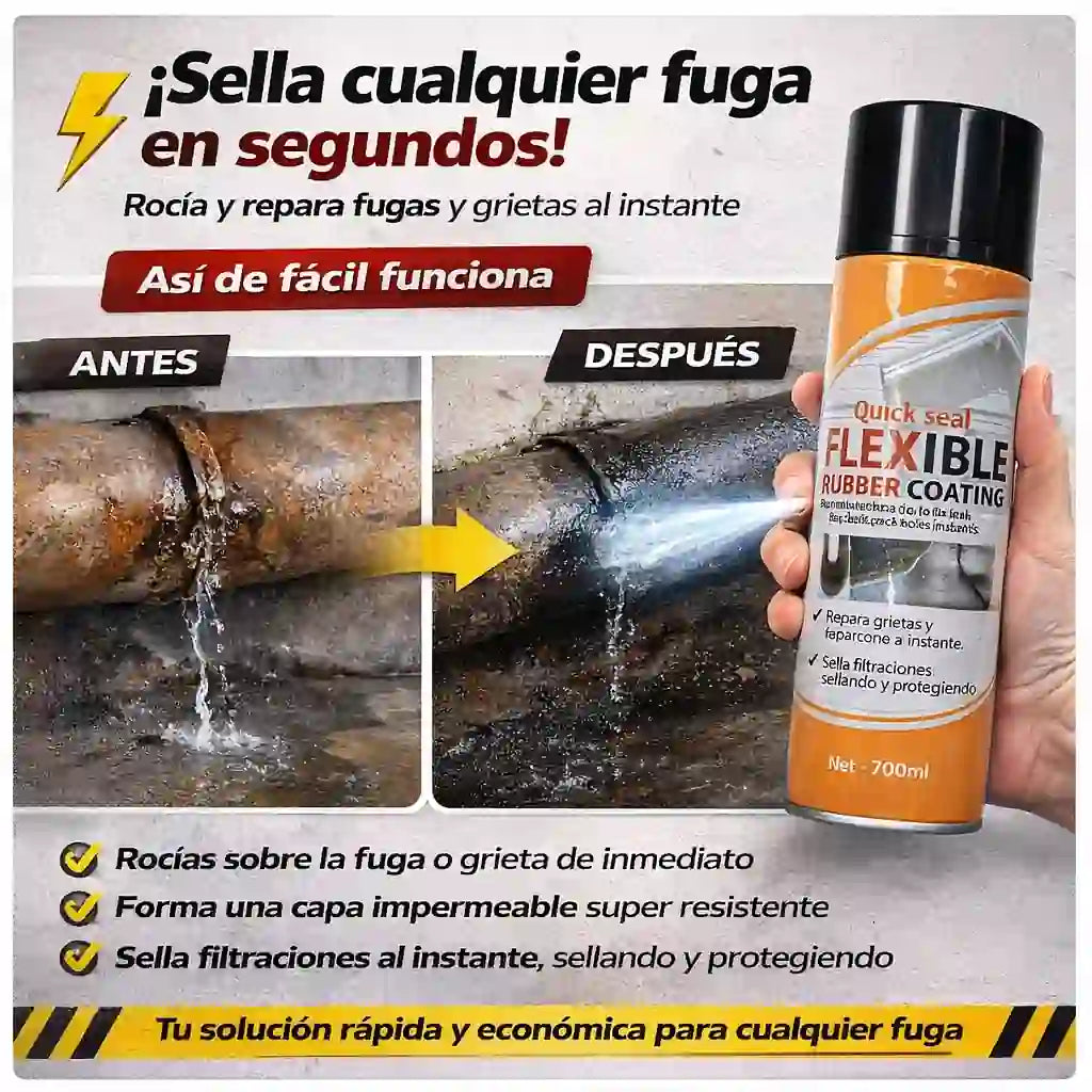 Sray impermeabilizante repara goteras y grietas en cualquier superficie