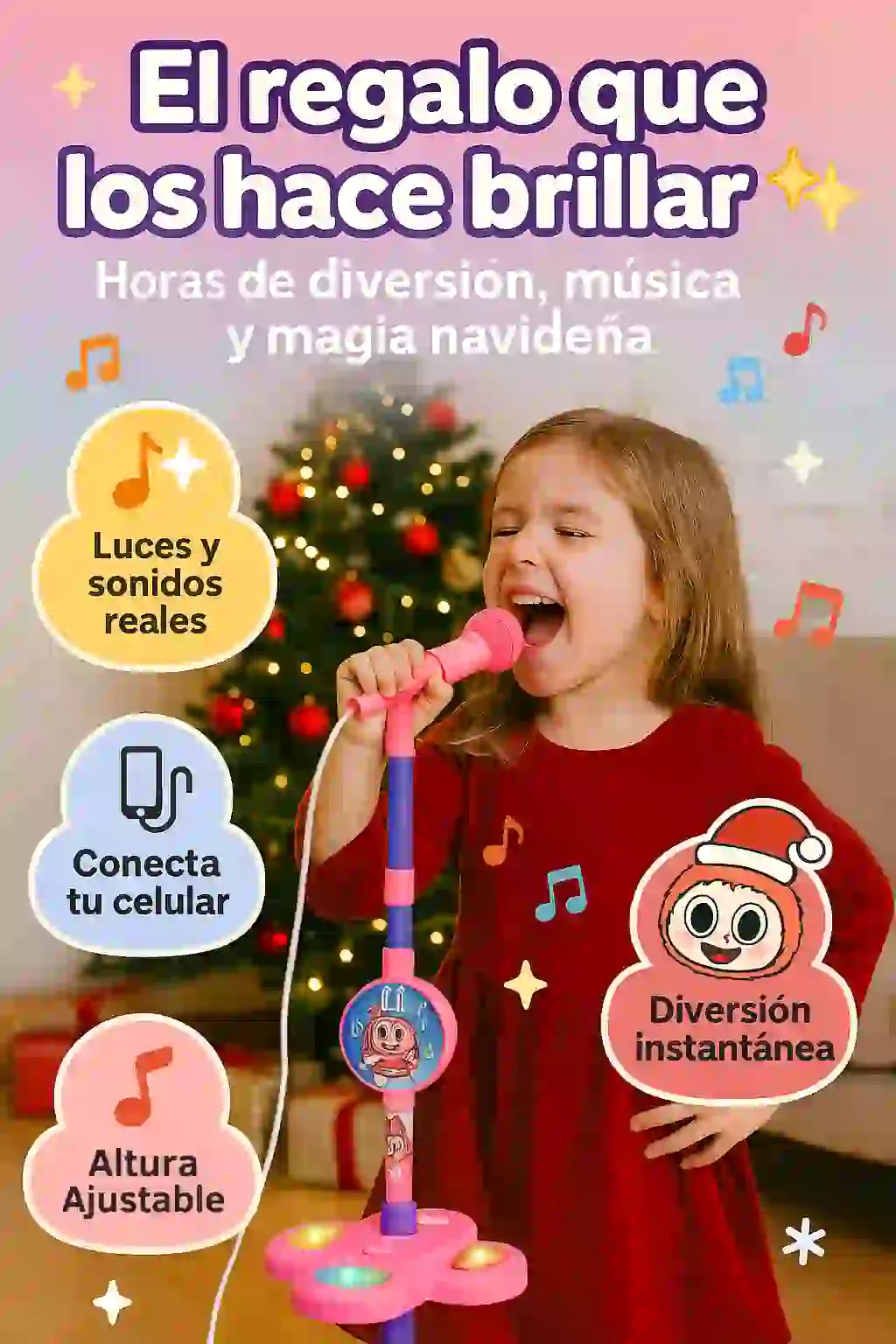 Micrófono Labubu “Pequeñas Estrellas“