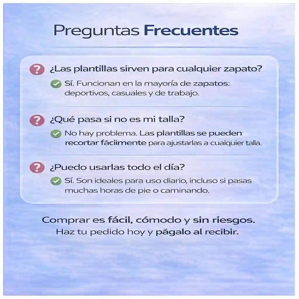 Plantillas Ortopédicas / Tus pies merecen descanso