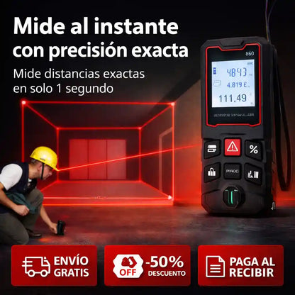 Medidor láser Mide con precisión exacta en segundos