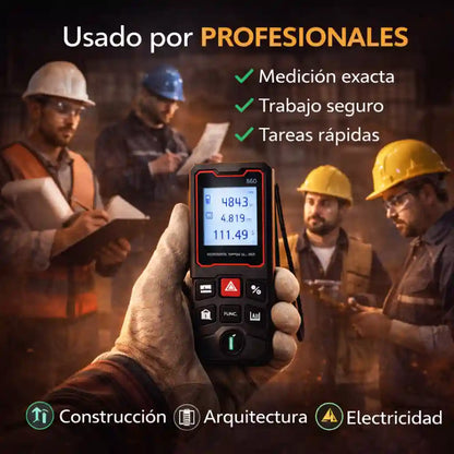 Medidor láser Mide con precisión exacta en segundos