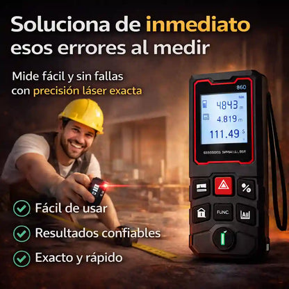 Medidor láser Mide con precisión exacta en segundos