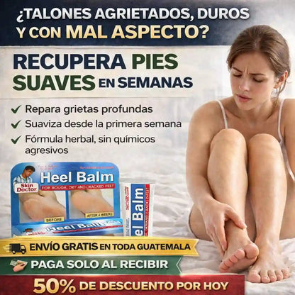 ¿Talones agrietados que duelen y dan pena mostrar? Bálsamo Heel Balm