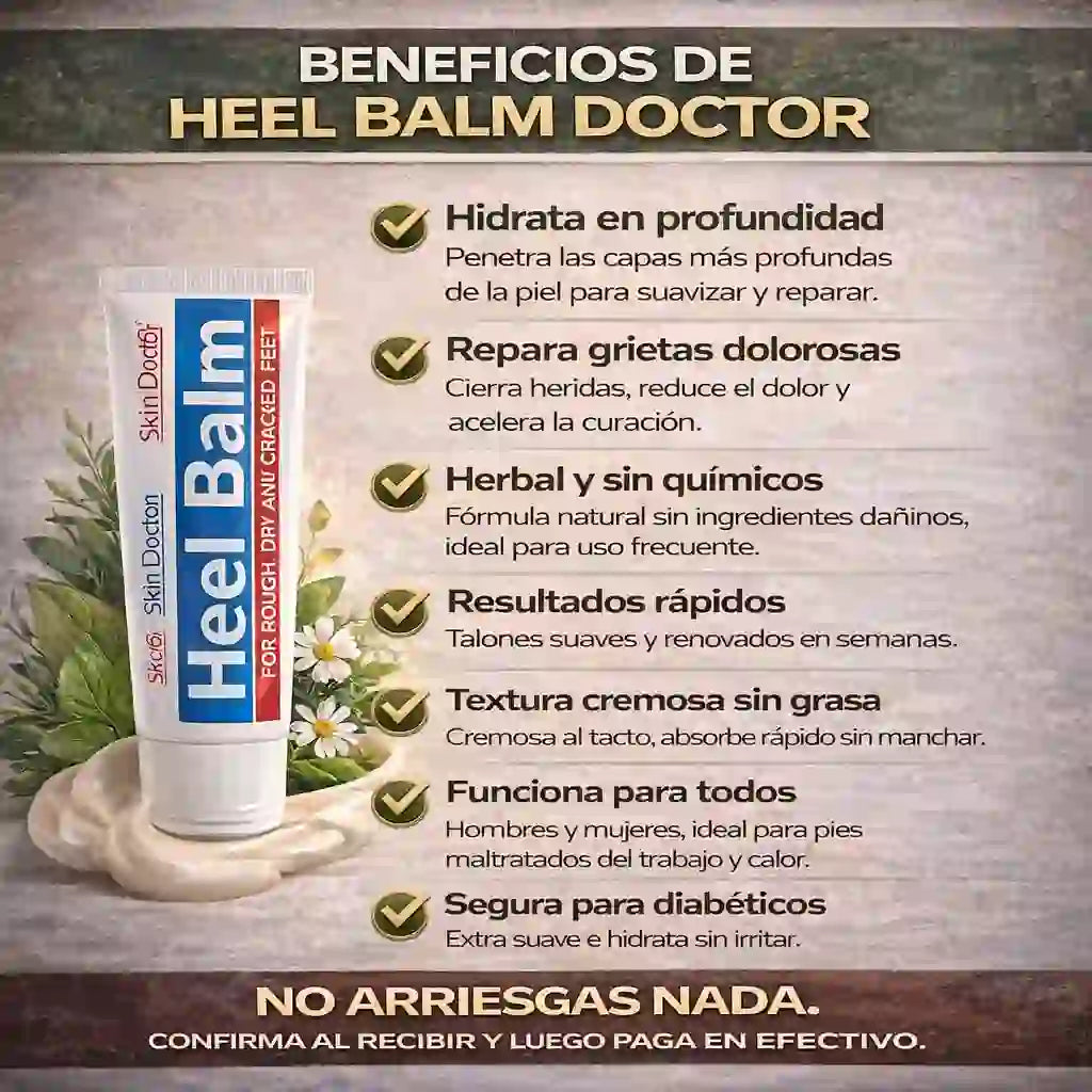 ¿Talones agrietados que duelen y dan pena mostrar? Bálsamo Heel Balm