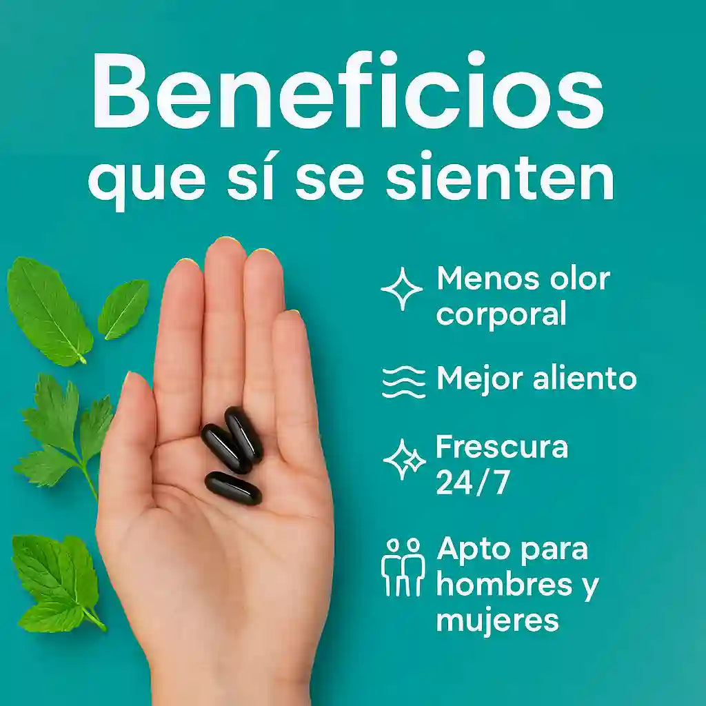 Elimina mal aliento, olor en tu zona intima y mal olor general