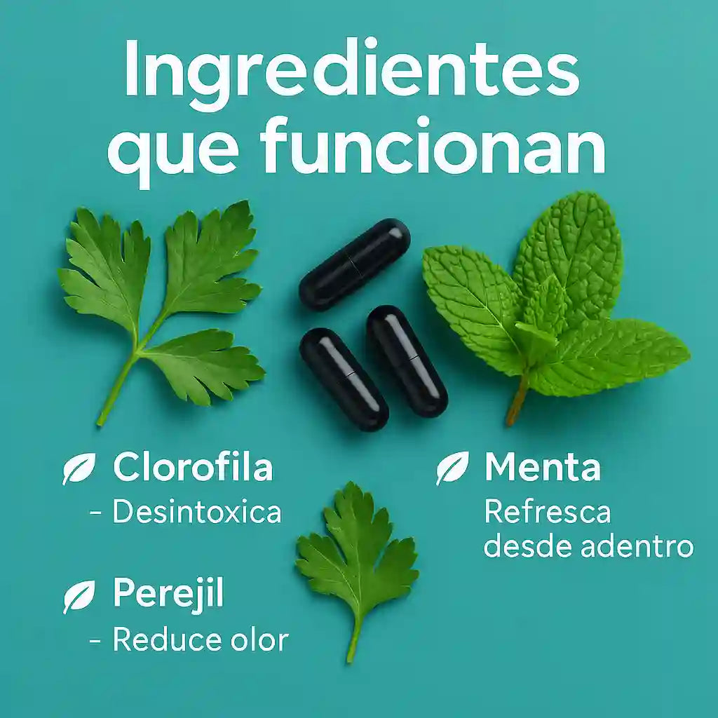 Elimina mal aliento, olor en tu zona intima y mal olor general