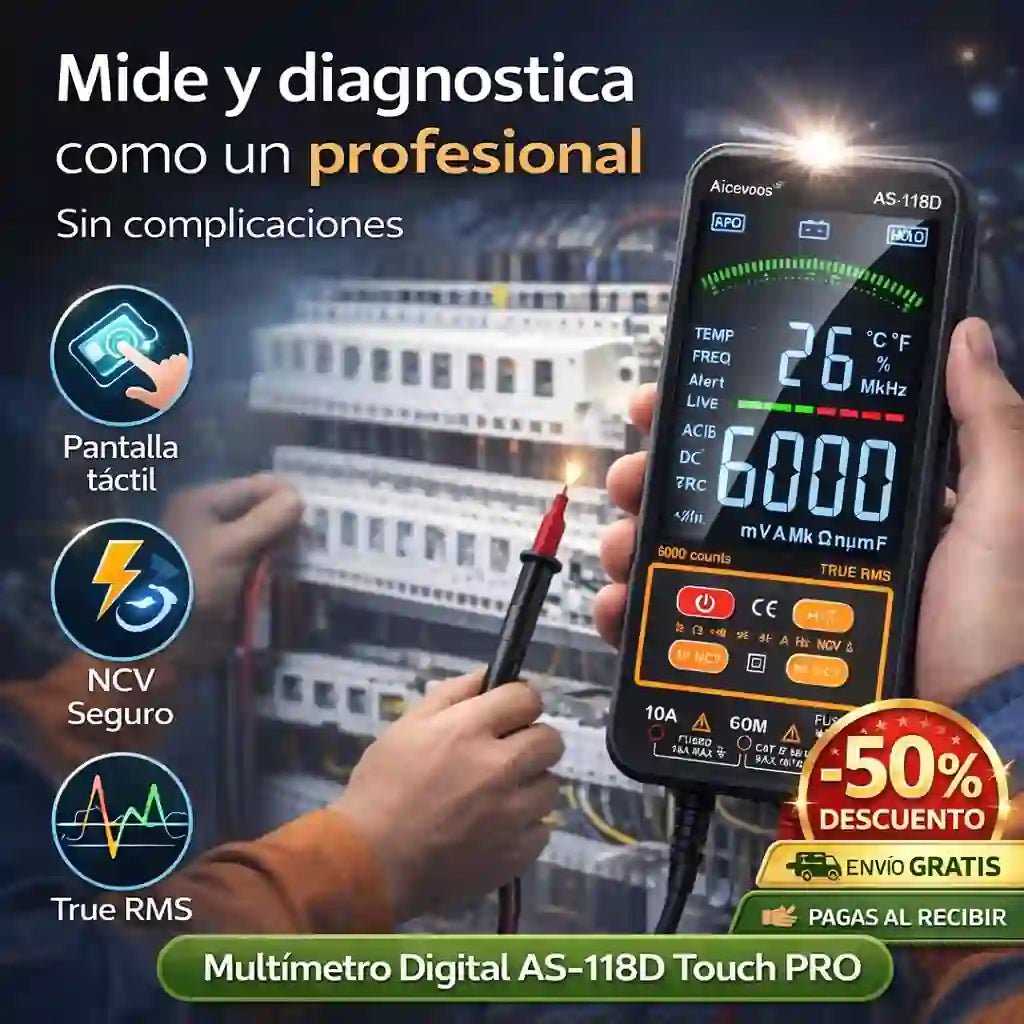 Multímetro Digital Precisión, seguridad y rapidez en un solo equipo