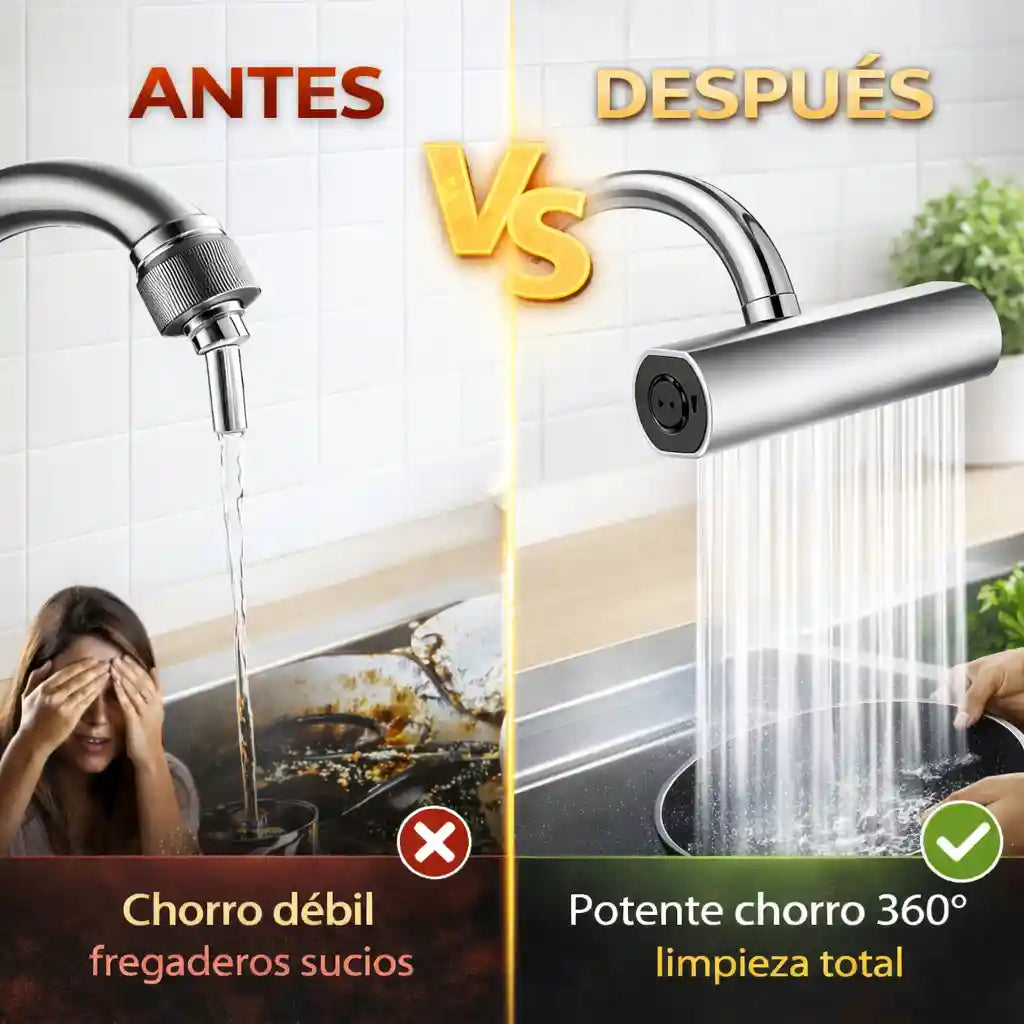 Grifo universal 4en1 - Más elegante, Más eficiente