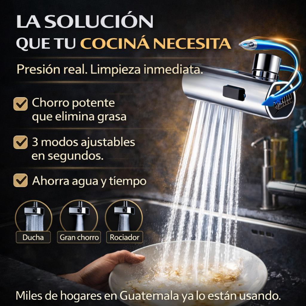 Grifo universal 4en1 - Más elegante, Más eficiente