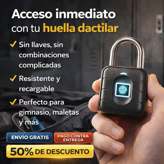Candado Inteligente con Huella / Protege lo que Más Importa