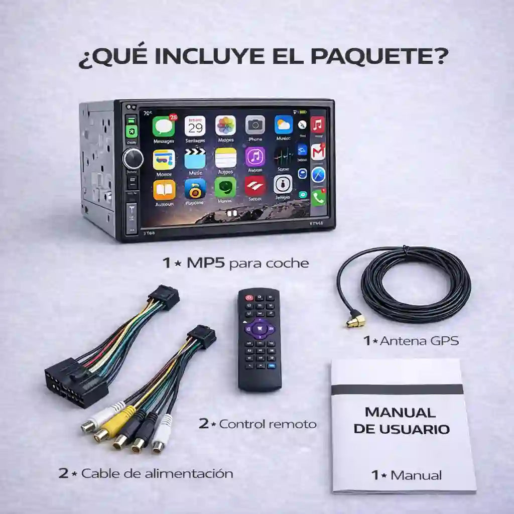 Radio Inteligente GPS, música, cámara y llamadas