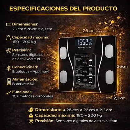 Báscula Digital Inteligente - Mide Tu Progreso Real