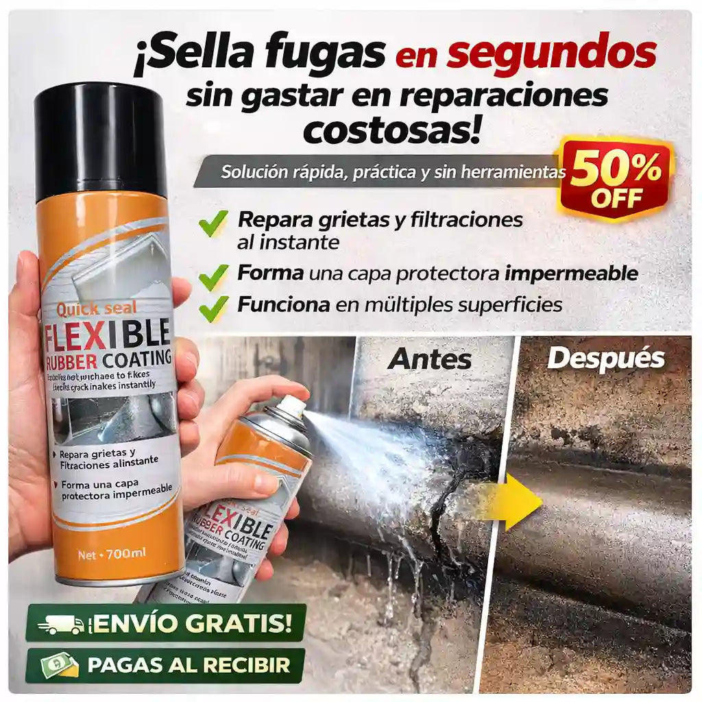 Sray impermeabilizante repara goteras y grietas en cualquier superficie