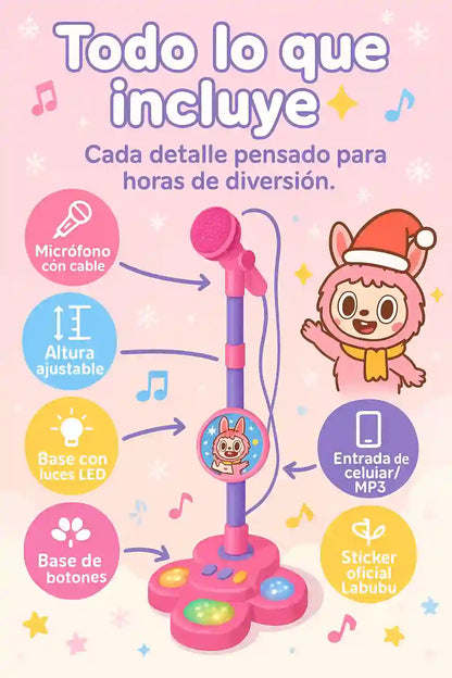Micrófono Labubu “Pequeñas Estrellas“