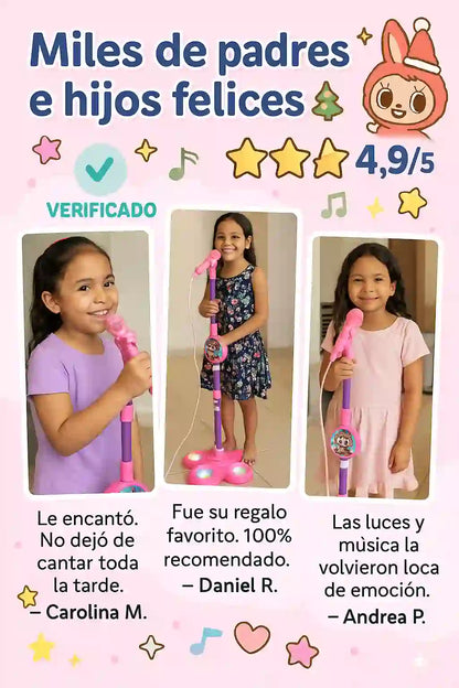 Micrófono Labubu “Pequeñas Estrellas“