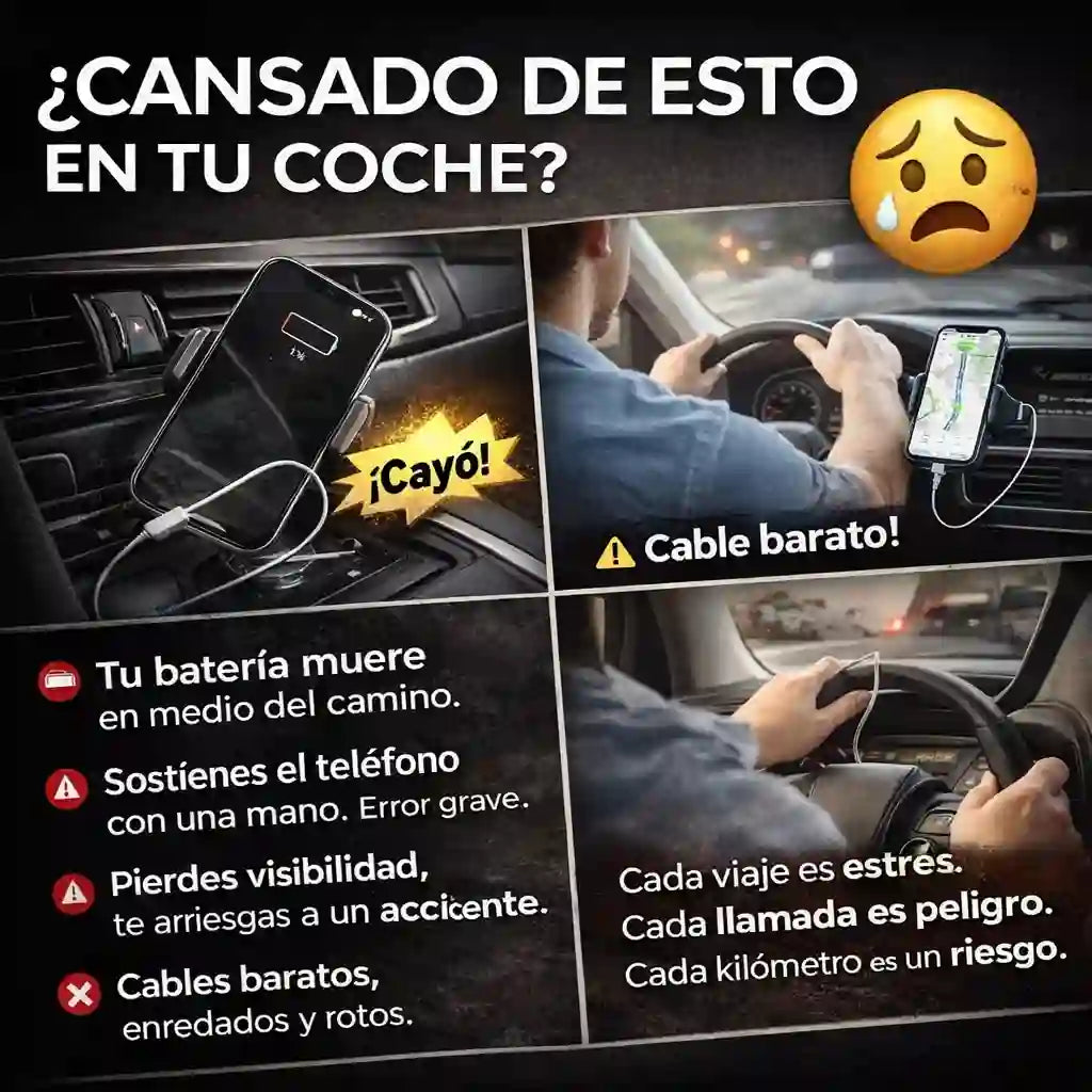 Soporte Automático Para Auto Con Carga Inalámbrica