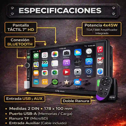 Radio Inteligente GPS, música, cámara y llamadas
