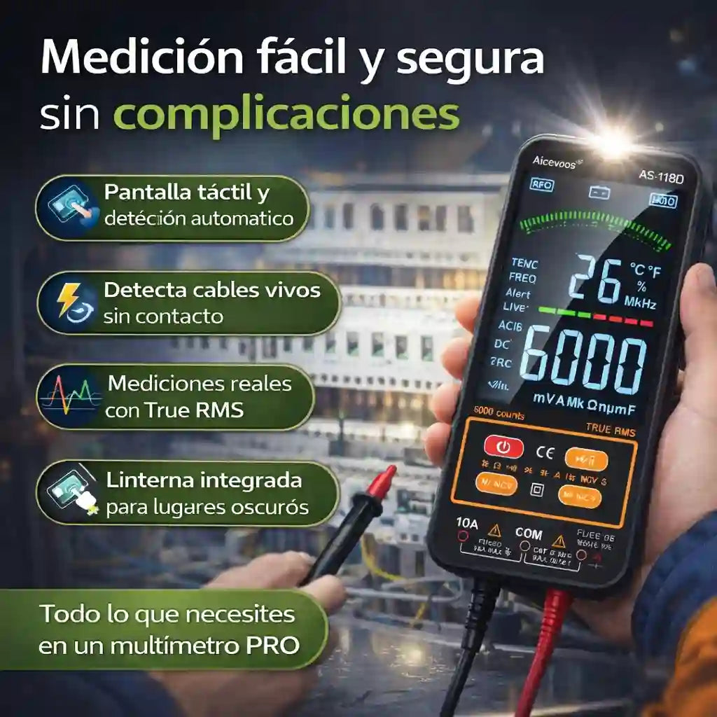 Multímetro Digital Precisión, seguridad y rapidez en un solo equipo