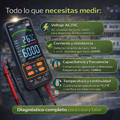 Multímetro Digital Precisión, seguridad y rapidez en un solo equipo