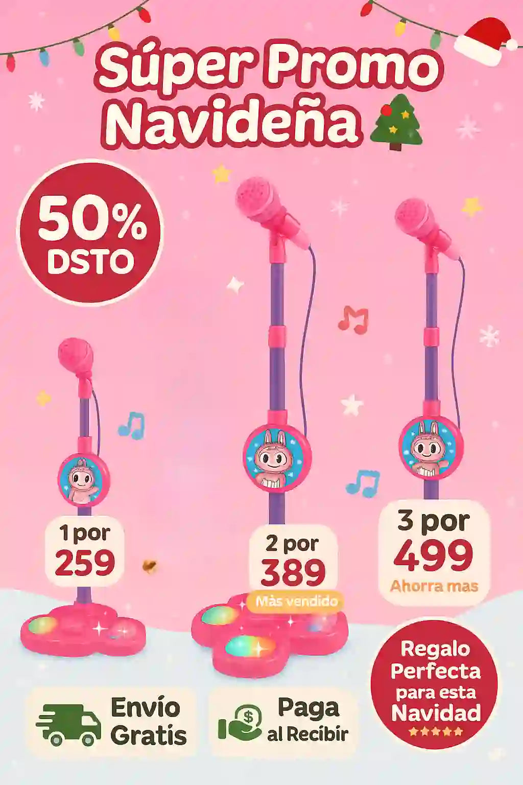 Micrófono Labubu “Pequeñas Estrellas“