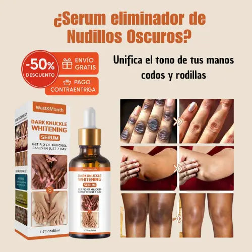 Serum aclarador de nudillos, codos y rodillas/