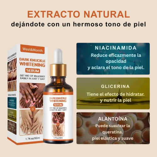 Serum aclarador de nudillos, codos y rodillas/