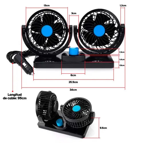 Ventilador Duo 360/ Aire Fresco al Instante