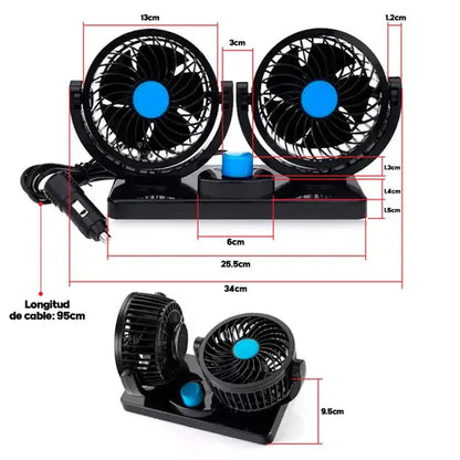 Ventilador Duo 360/ Aire Fresco al Instante